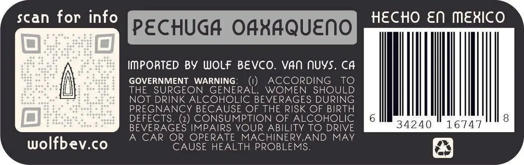 Lucero Pechuga Oaxaqueño Agave Spirits - Distilled with Chicken &amp; Fruits - Main Street Liquor