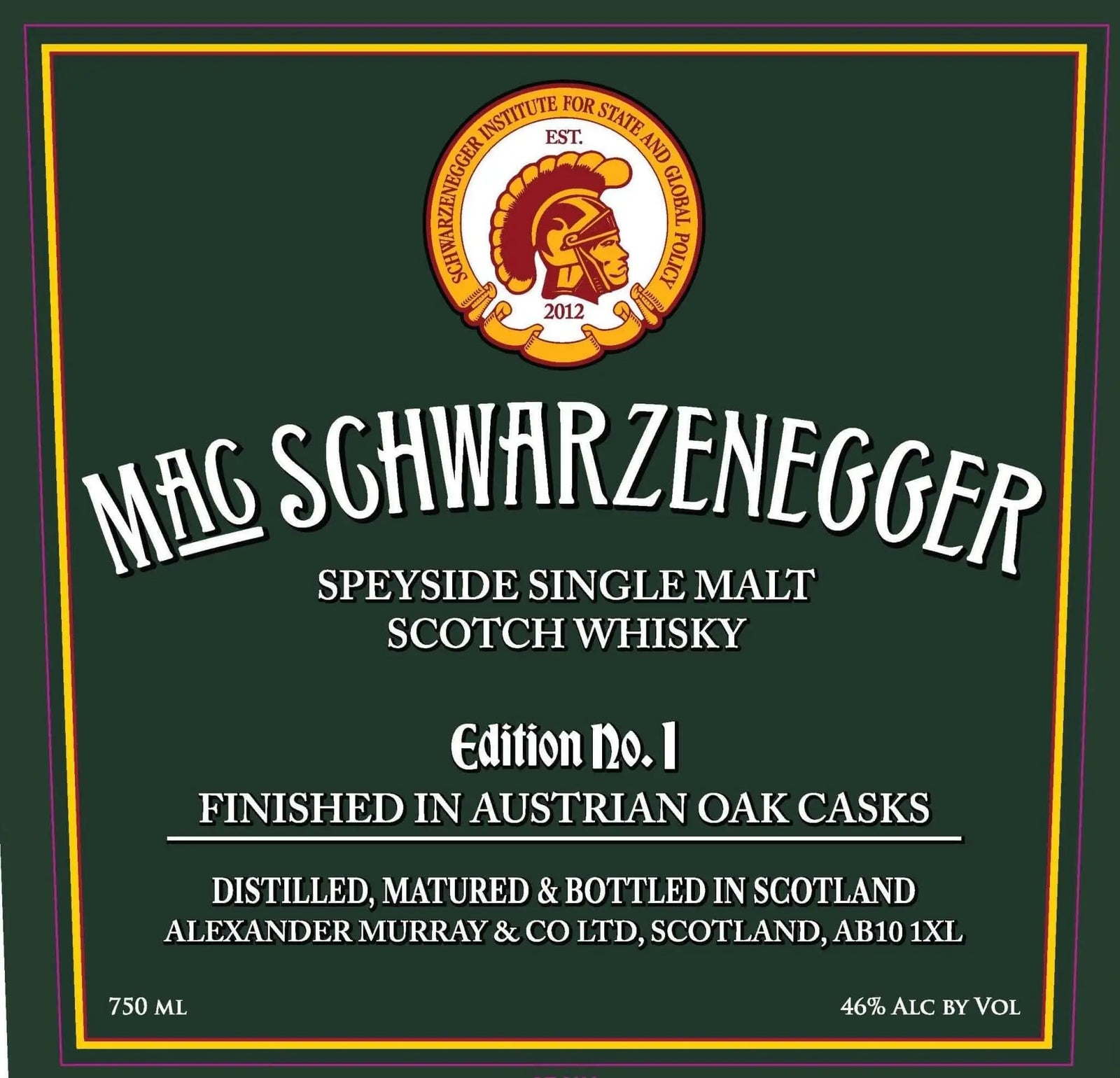 MacSchwarzenegger Single Malt Edition No. 1 Finished In Australian Oak Cask - Main Street Liquor