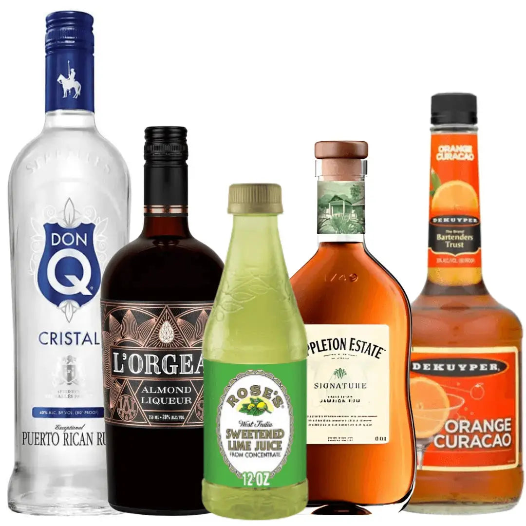 Mai Tai Cocktail Kit: Don Q, De Kuyper, Rose’s, L&
