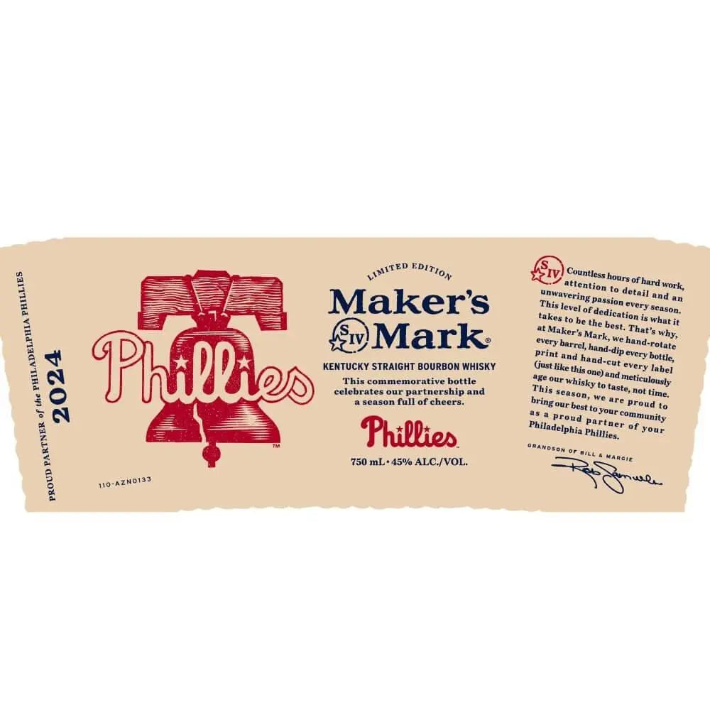 Maker's Mark Phillies Bourbon 2024 Limited Release – Main Street Liquor, image size:1000x1000
