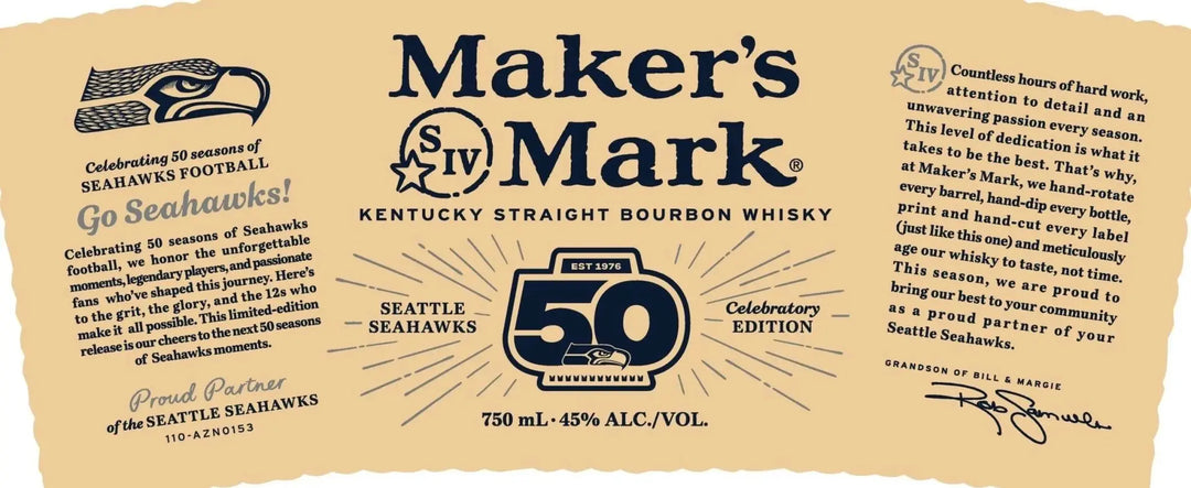 Maker’s Mark Seattle Seahawks 50th Anniversary Edition - Main Street Liquor