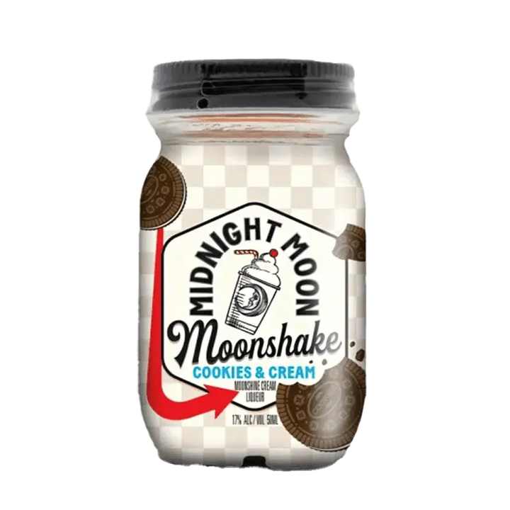 Midnight Moon Cookies &amp; Cream Moonshake 50mL 12 Pack - Main Street Liquor