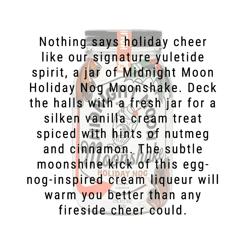 Midnight Moon Holiday Nog Moonshake 750mL - Main Street Liquor