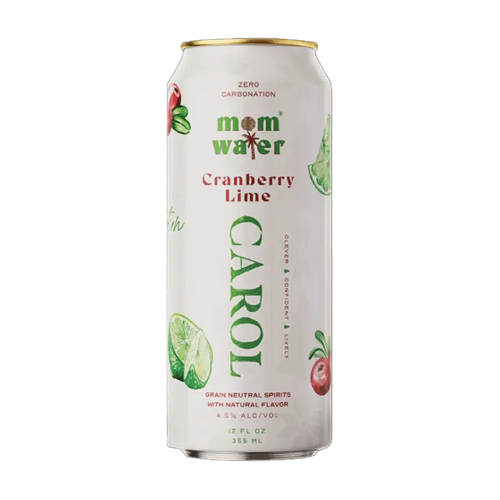 Mom Water Carol - Cranberry Lime Cocktail 12.oz 4 Pack - Main Street Liquor