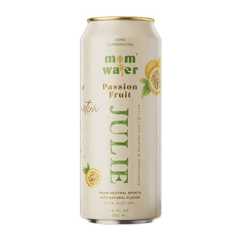 Mom Water Julie - Passion Fruit Cocktail 12.oz 4 Pack - Main Street Liquor