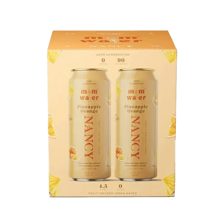 Mom Water Nancy - Pineapple Orange Cocktail 12.oz 4 Pack - Main Street Liquor