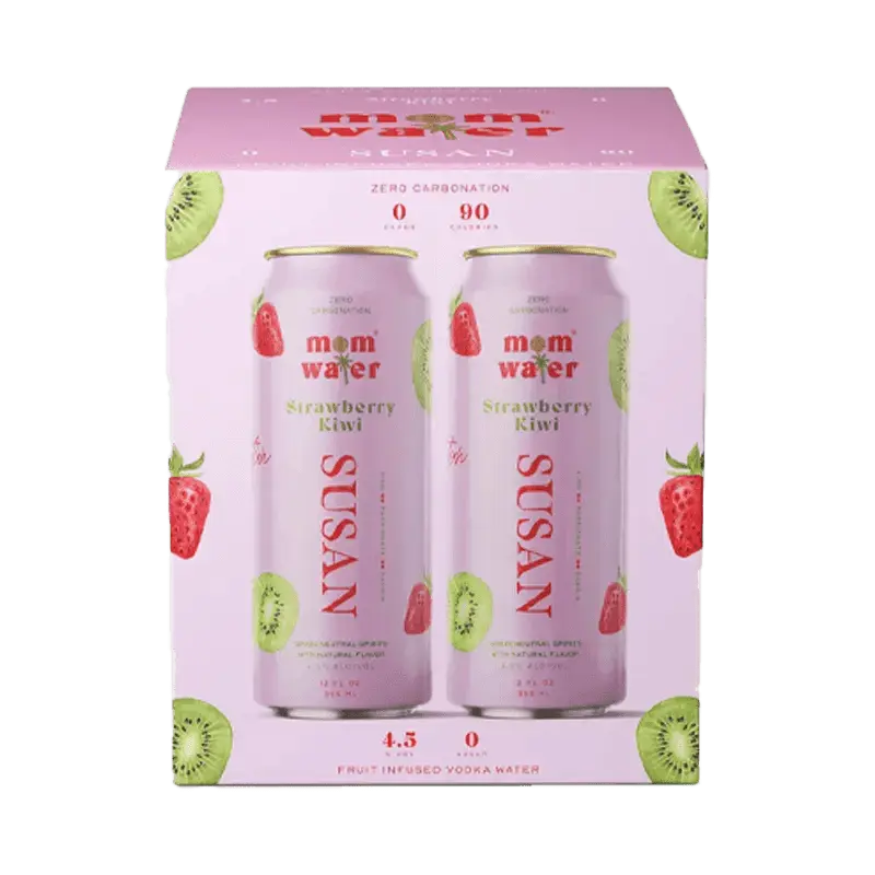 Mom Water Susan - Strawberry Kiwi Cocktail 12.oz 4 Pack - Main Street Liquor