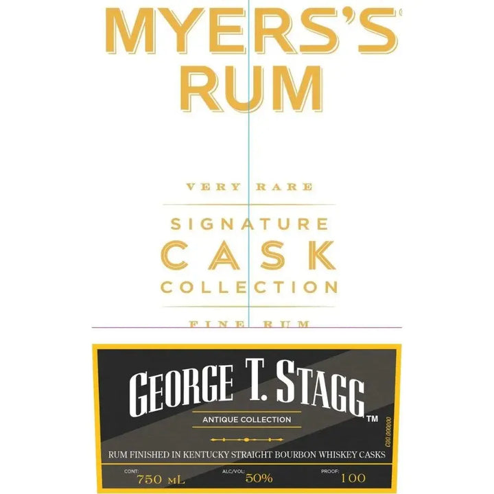 Myers’s Rum Signature Cask Collection - George T. Stagg Barrel - Main Street Liquor