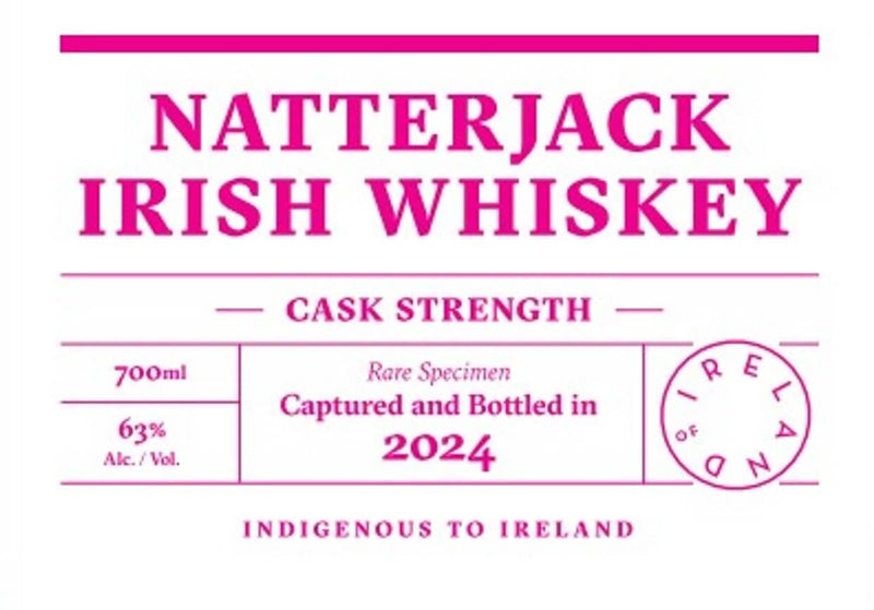 Load image into Gallery viewer, Natterjack Cask Strength Irish Whiskey 700ml - Main Street Liquor
