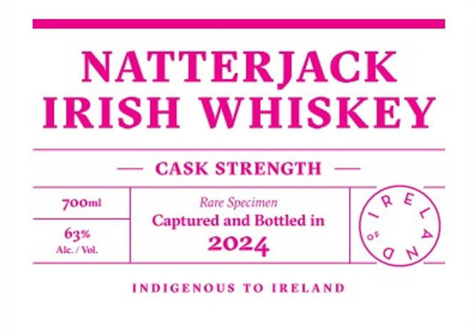 Natterjack Cask Strength Irish Whiskey 700ml - Main Street Liquor