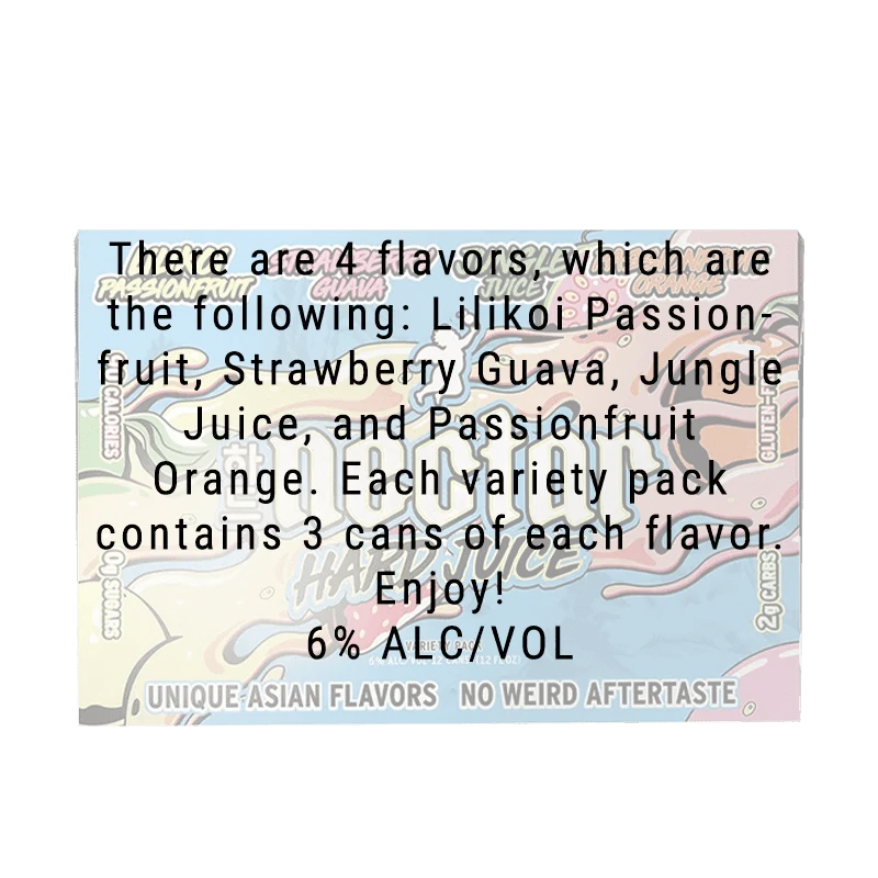 Nectar Hard Juice Hard Seltzer Variety 12 Pack 12.oz - Main Street Liquor