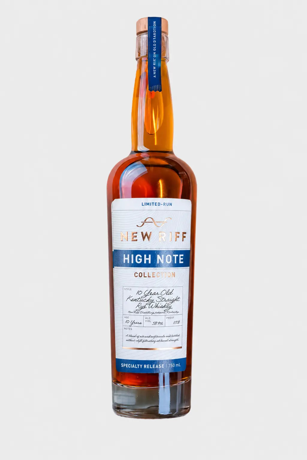 New Riff High Note First Decade Kentucky Straight Rye Whiskey 750mL - Main Street Liquor