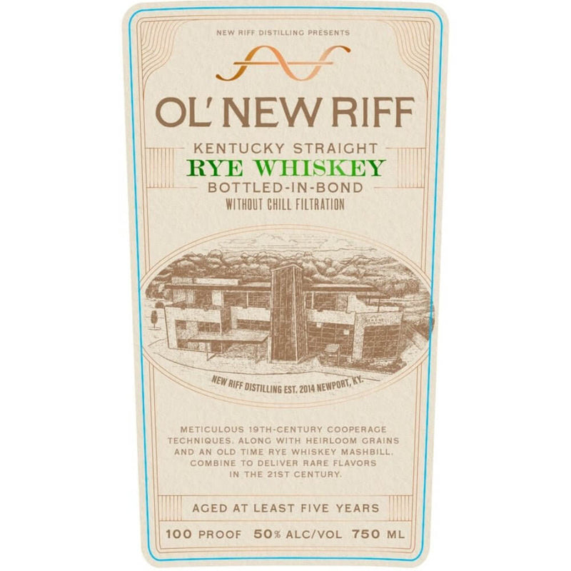 Load image into Gallery viewer, Ol’ New Riff Bottled in Bond Straight Rye Whiskey - Main Street Liquor
