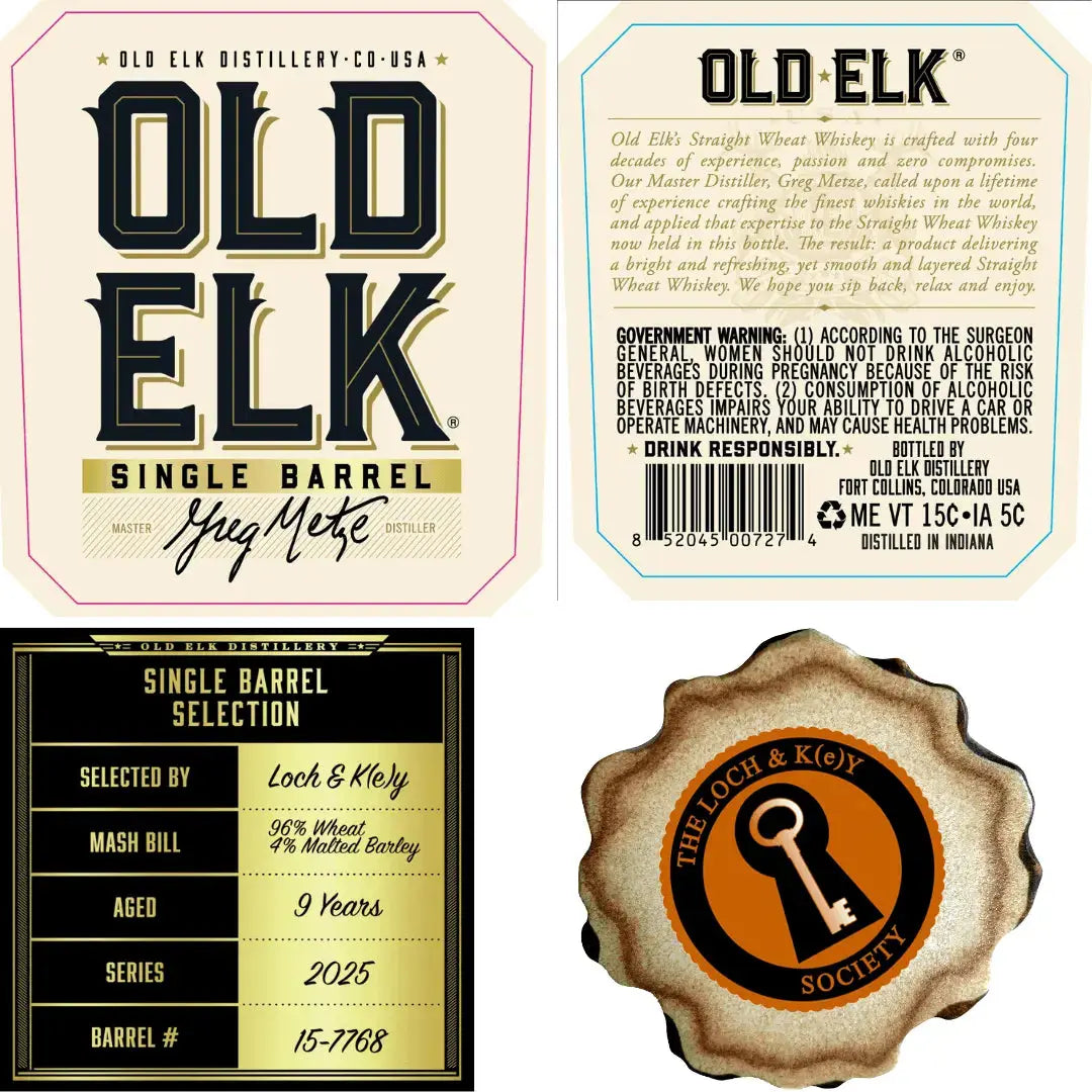 Old Elk Loch &amp; K(e)y Single Barrel Straight Wheat Whiskey 9 Year, 2025 - Main Street Liquor