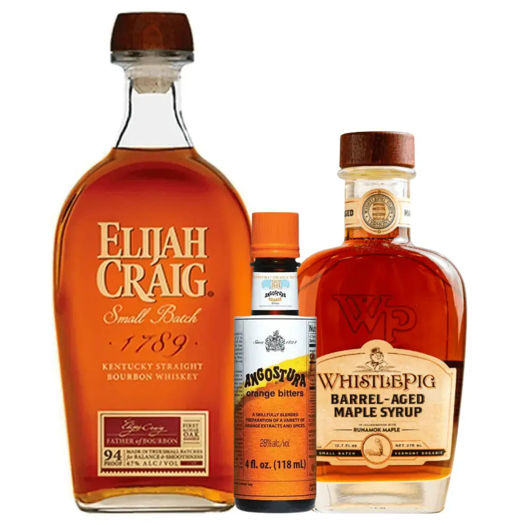 Old Fashioned Bundle – Elijah Craig, WhistlePig &amp; Angostura Bitters - Main Street Liquor