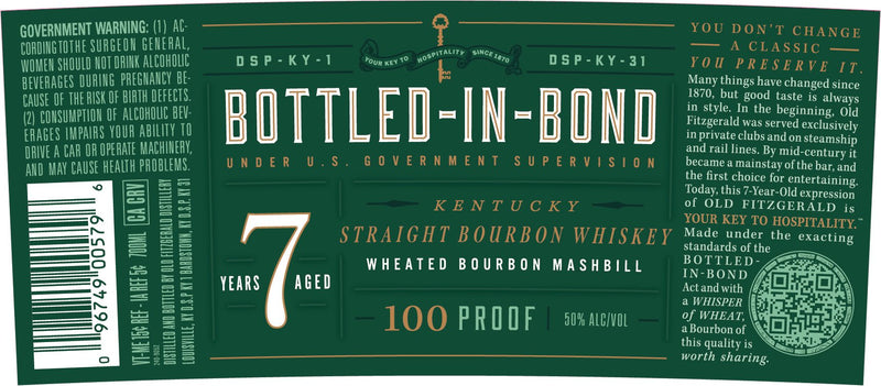 Load image into Gallery viewer, Old Fitzgerald Bottled in Bond 7 Year Old Kentucky Straight Bourbon Whiskey - Main Street Liquor
