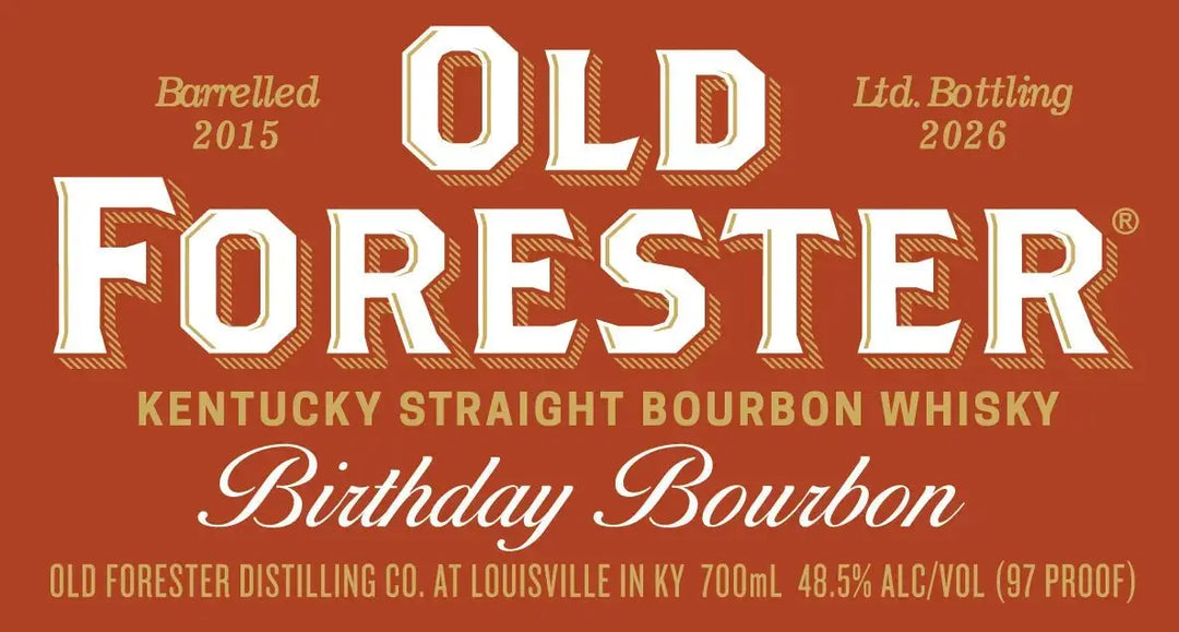 Old Forester Birthday Bourbon 2026 Limited Edition Aged 11 Years 700mL - Main Street Liquor