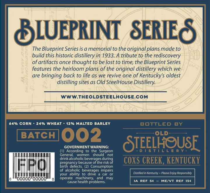 Old SteelHouse Blueprint Series 5 Year Kentucky Straight Bourbon Whiskey - Main Street Liquor