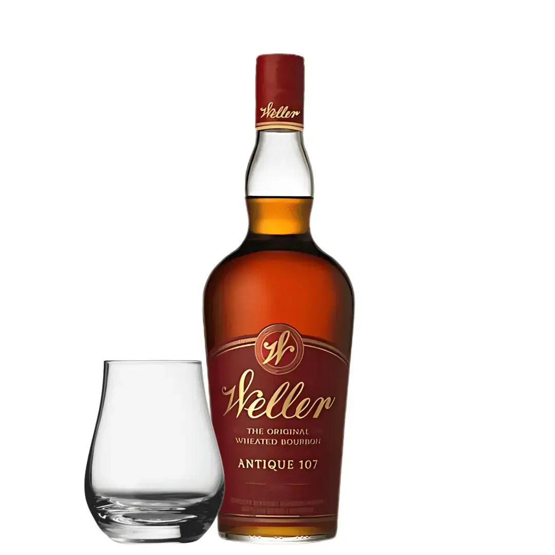 Old Weller Antique 107 Wheated Bourbon with Spey Dram Glass - Main Street Liquor