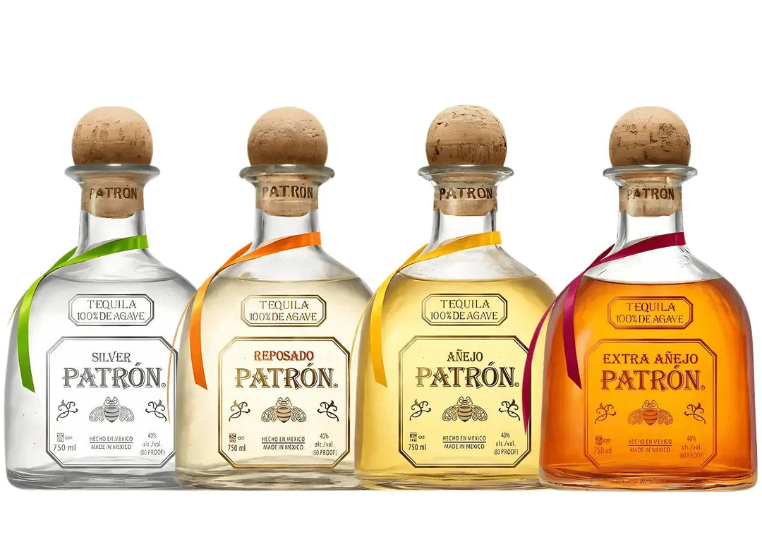 Patrón Tequila Collection Bundle: Silver, Reposado, Añejo &amp; Extra Añejo - Main Street Liquor