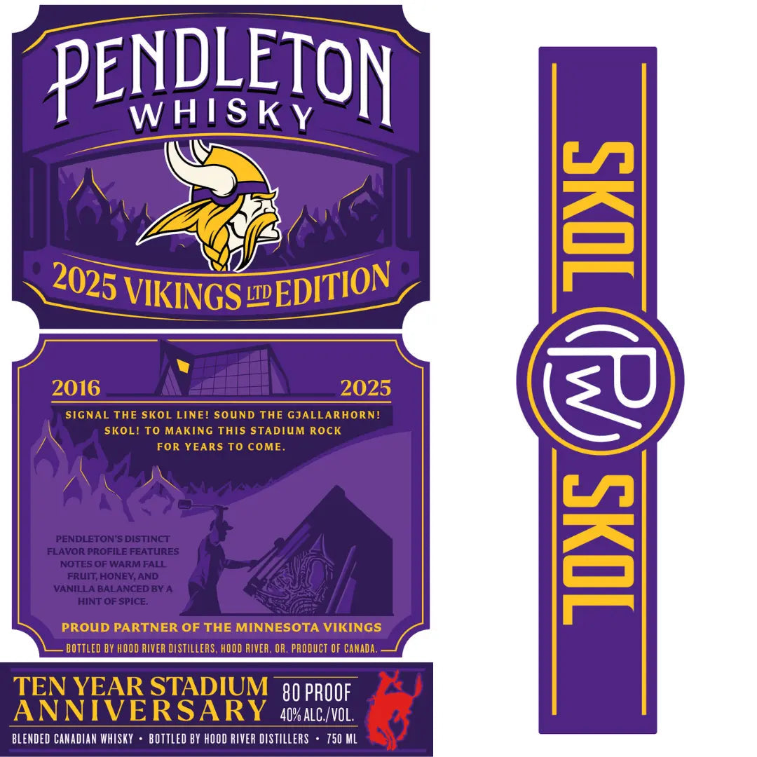 Pendleton Whisky 2025 Minnesota Vikings Limited Edition | Ten - Year Stadium Anniversary Bottle - Main Street Liquor