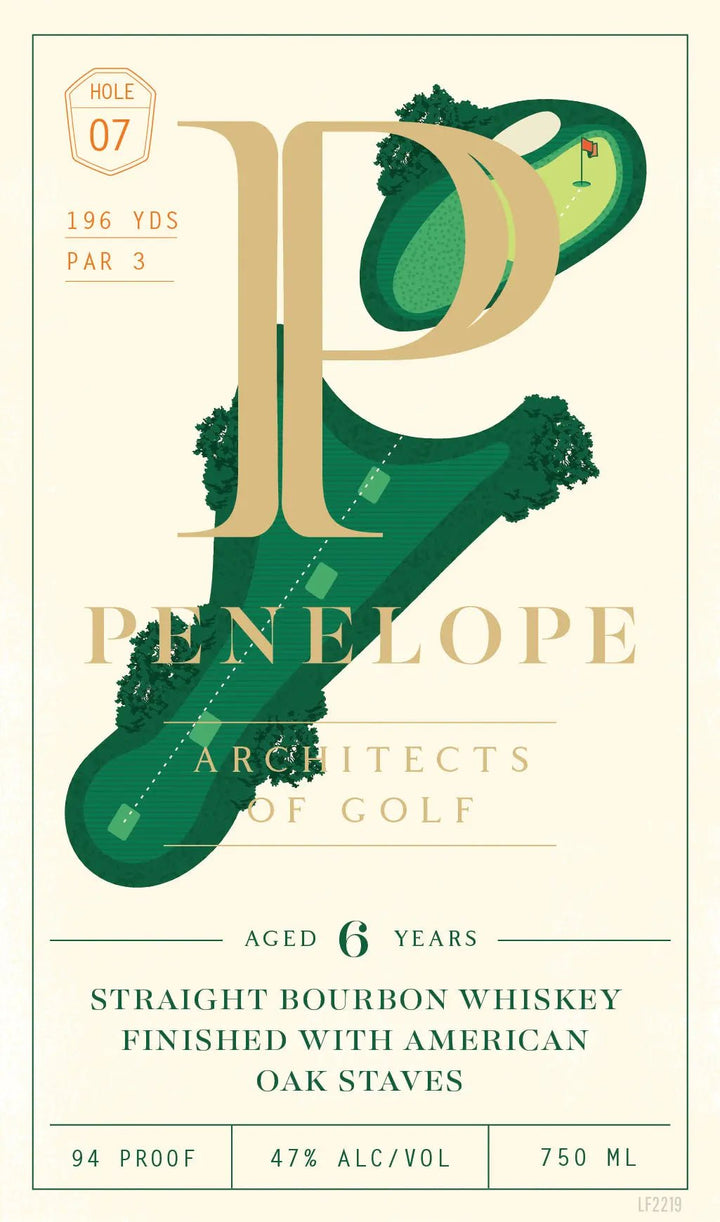 Penelope Architects of Golf 6 Year Straight Bourbon Whiskey Hole 7 - Main Street Liquor