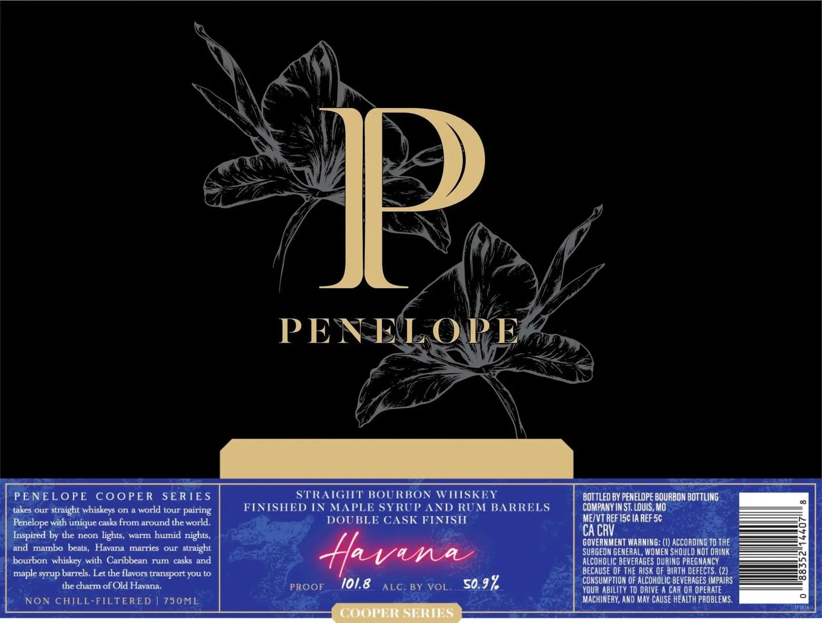 Penelope Cooper Series Havana Maple Syrup & Rum Cask Finished Bourbon - Main Street Liquor