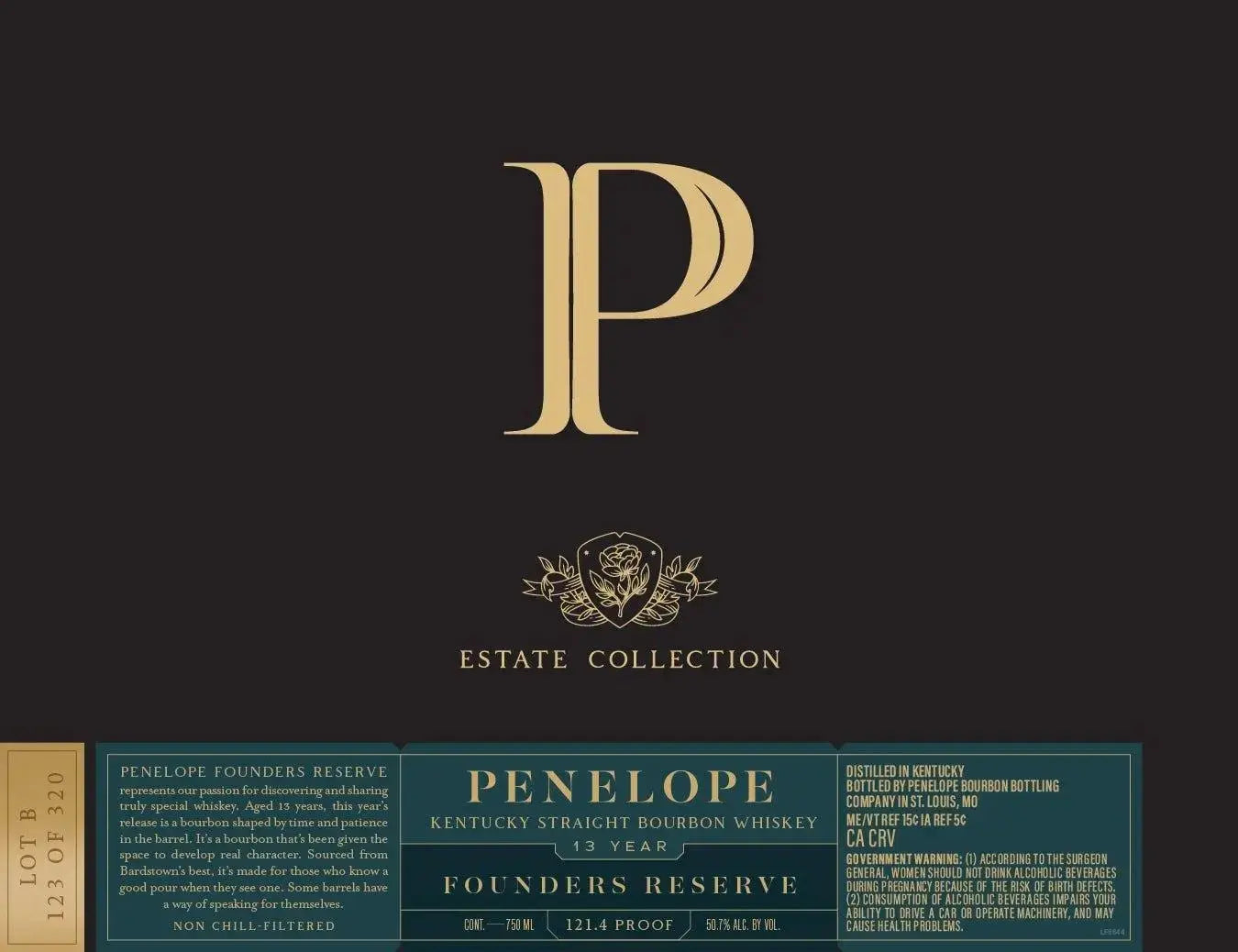 Penelope Founders Reserve 13 Year Kentucky Straight Bourbon Whiskey - Main Street Liquor