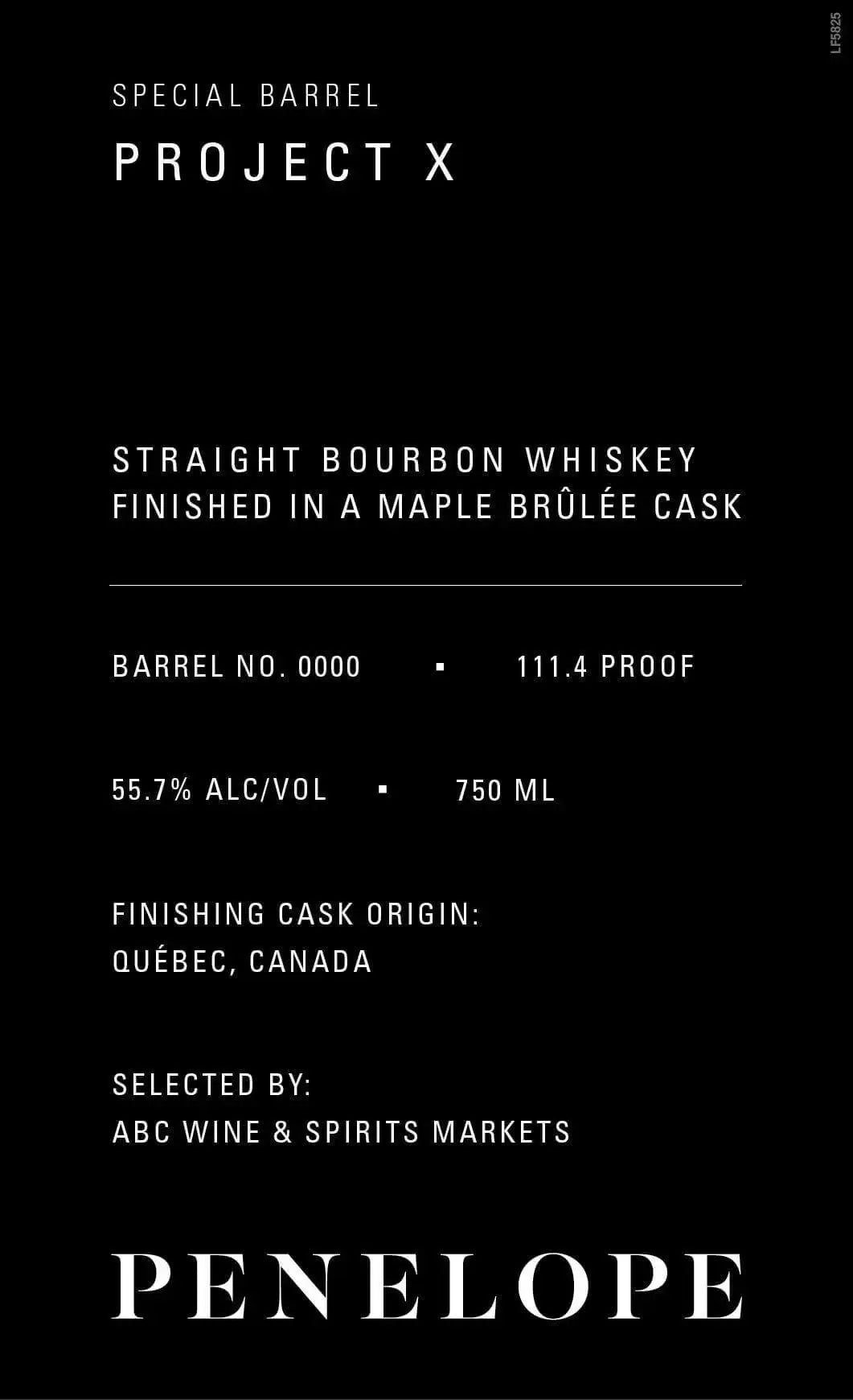 Penelope Project X Special Barrel Maple Brûlée Cask Finish - Main Street Liquor
