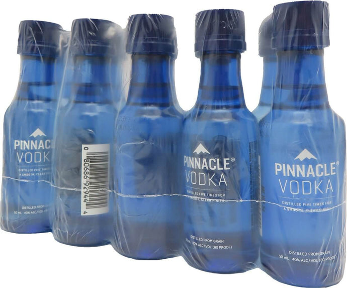 PINNACLE VODKA 50ML 10PK - Main Street Liquor