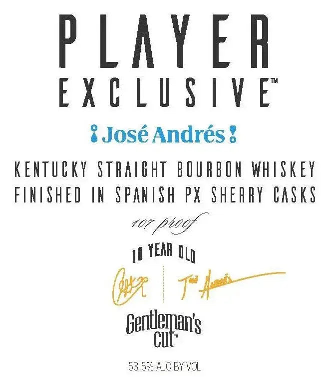 Player Exclusive José Andrés PX Sherry Cask 10 Year By Gentleman&