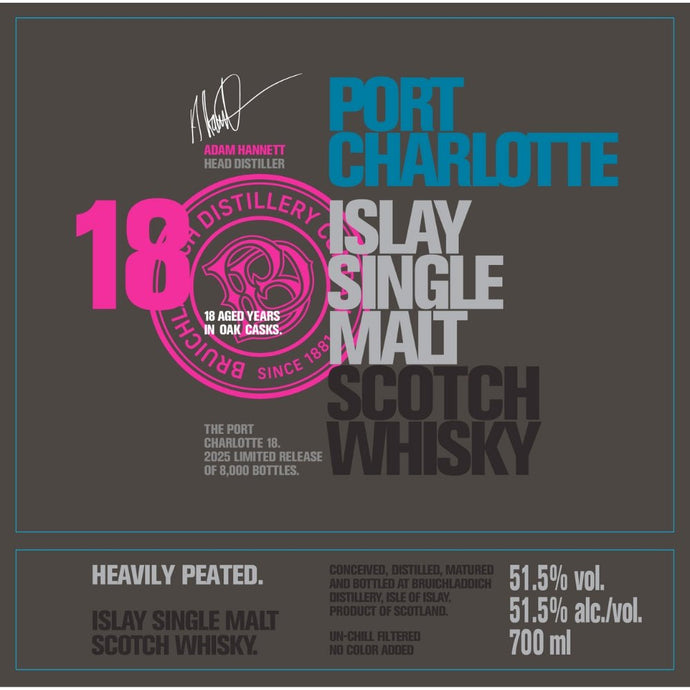 Port Charlotte 18 Year Old 2025 Release - Main Street Liquor