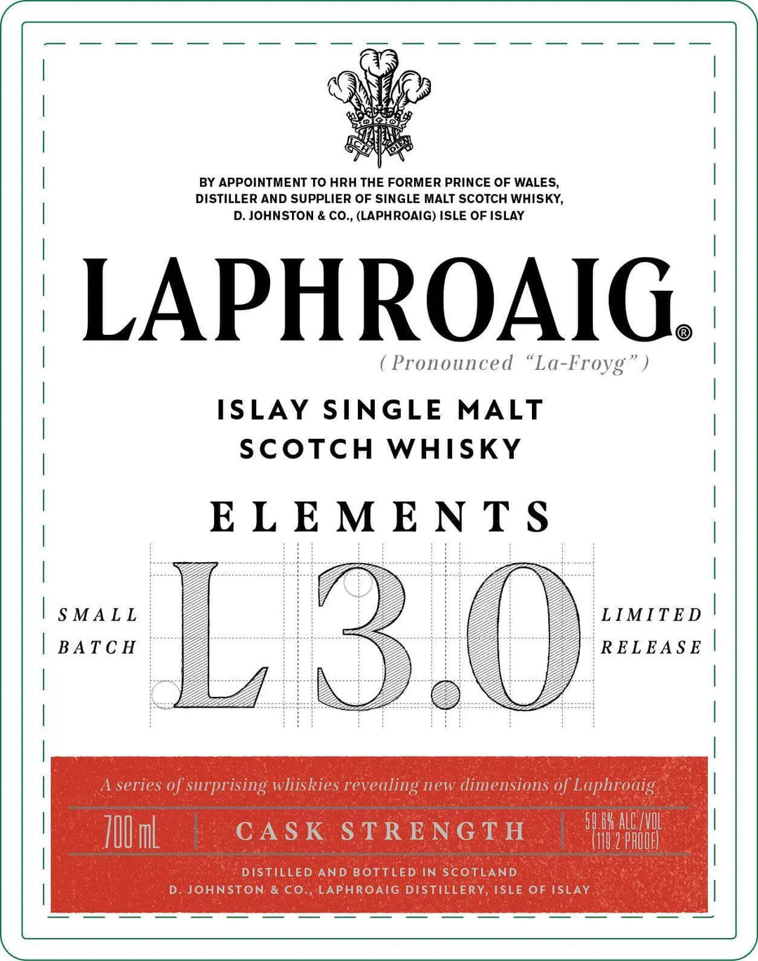 Laphroaig Elements 3.0 Islay Single Malt Scotch Whisky Cask Strength Laphroaig