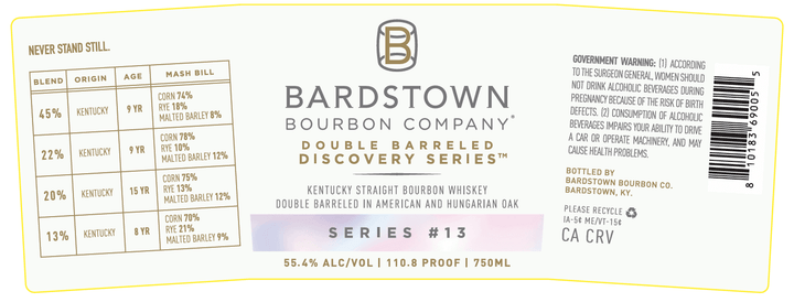Bardstown Discovery Series 13 Double Barreled Bourbon Bardstown Bourbon Company