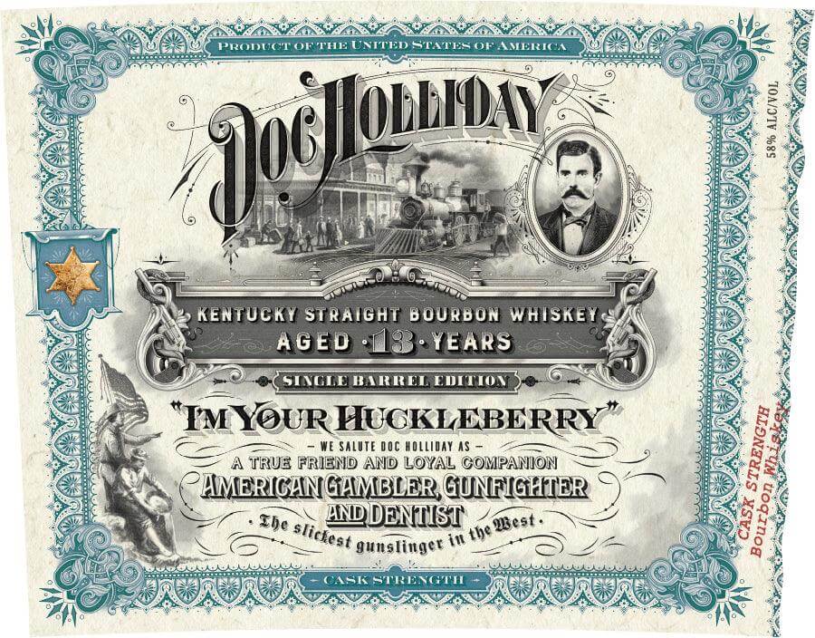 Doc Holliday 13 Year Single Barrel Kentucky Straight Bourbon Whiskey Doc Holliday