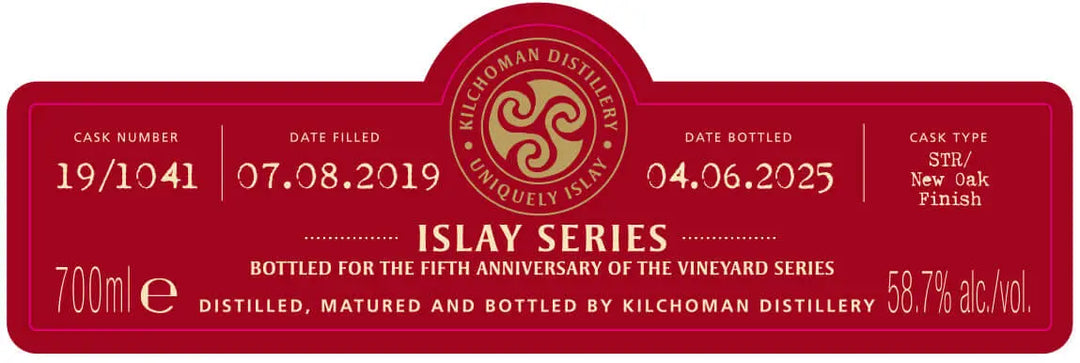 Kilchoman Islay Series Vineyard Fifth Anniversary Edition 700ml Kilchoman