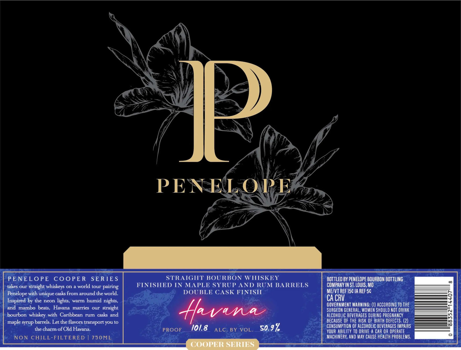 Penelope Cooper Series Havana Maple Syrup & Rum Cask Finished Bourbon Penelope Bourbon