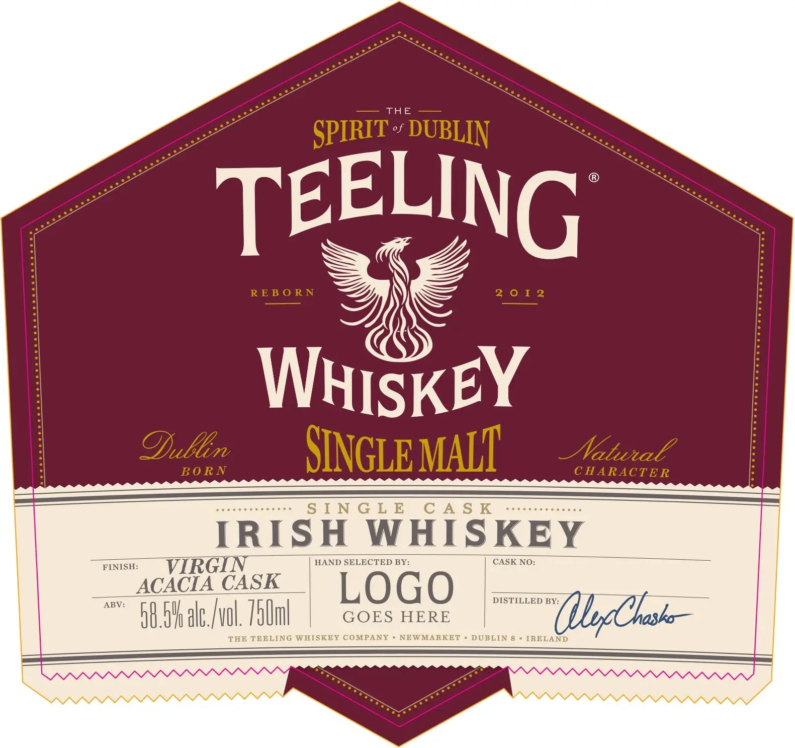 Teeling Single Cask Virgin Acacia Cask Irish Whiskey 750ml Teeling Whiskey