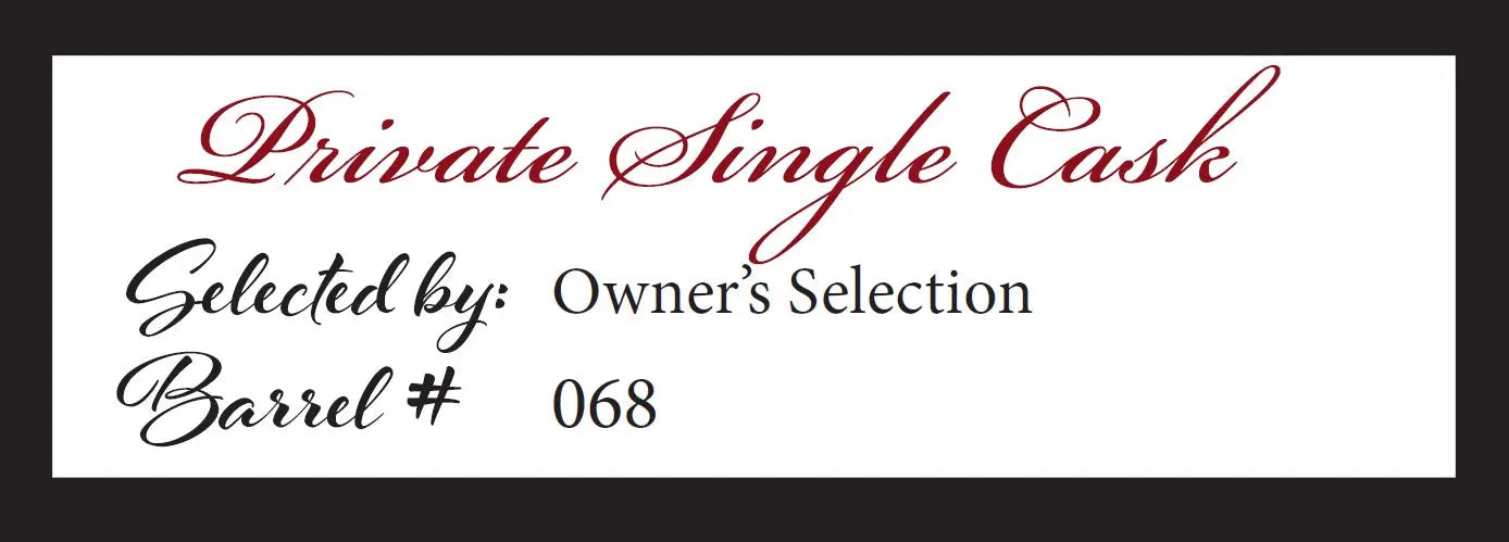 Old Man Winter Bourbon Whiskey Private Single Cask Barrel #068 Olde Man Winter