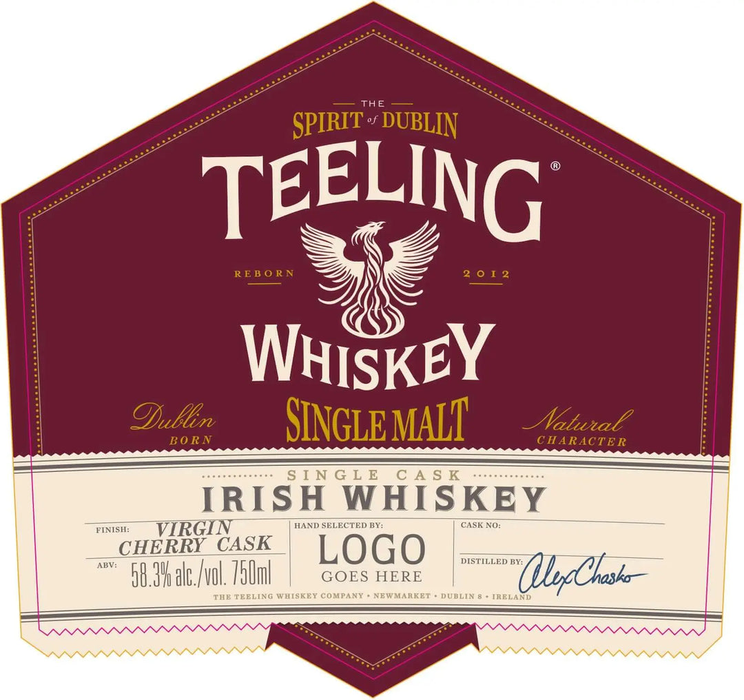 Teeling Single Malt Irish Whiskey Virgin Cherry Cask Single Cask Teeling Whiskey