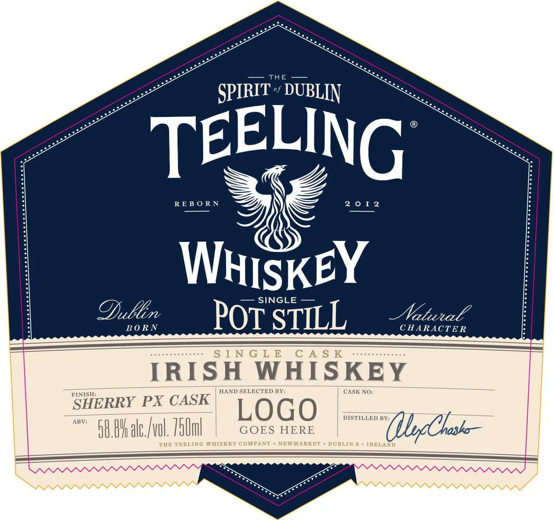 Teeling Single Pot Still Irish Whiskey Sherry PX Cask Single Cask Teeling Whiskey
