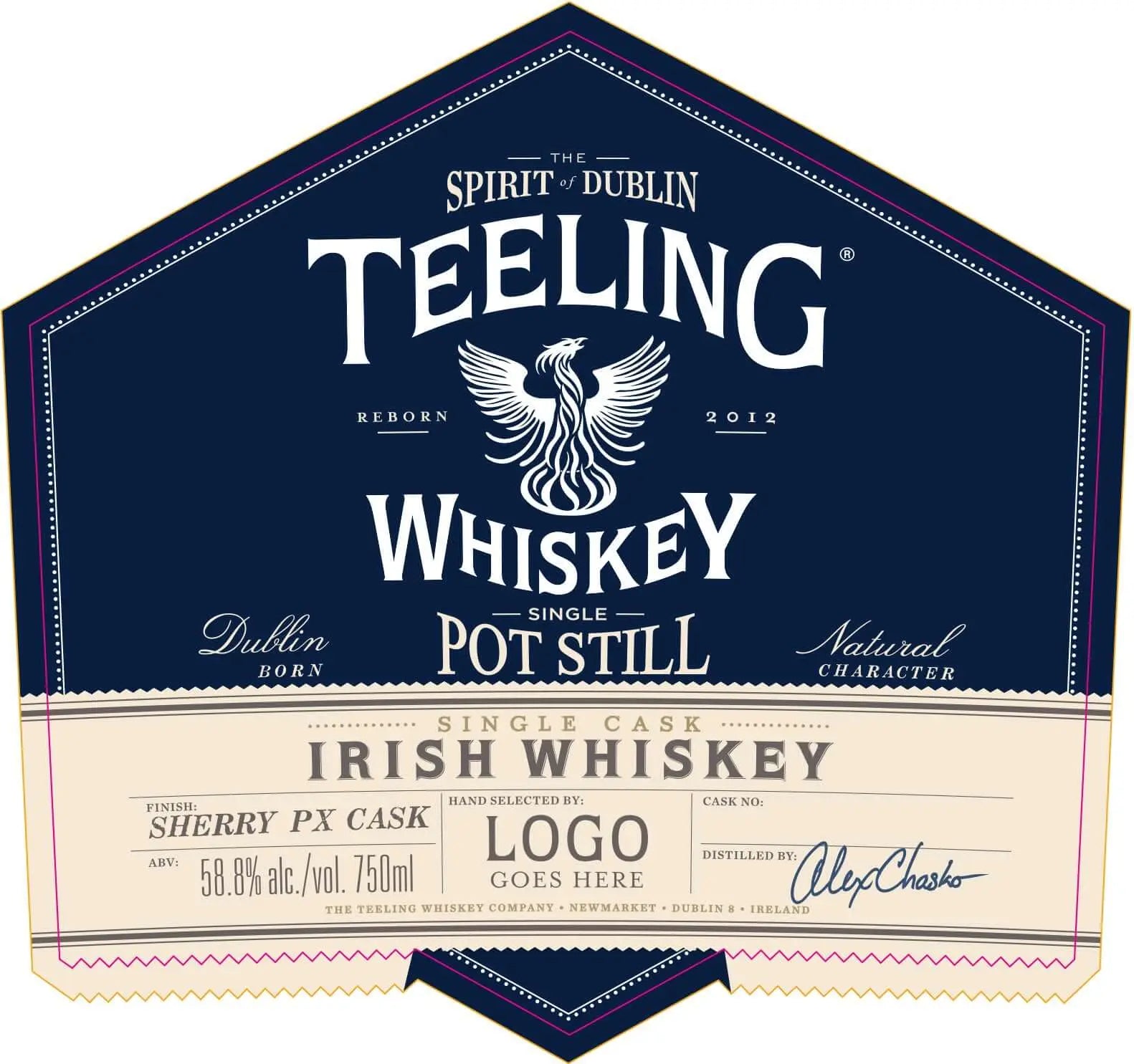 Teeling Single Pot Still Irish Whiskey Sherry PX Cask Single Cask Teeling Whiskey