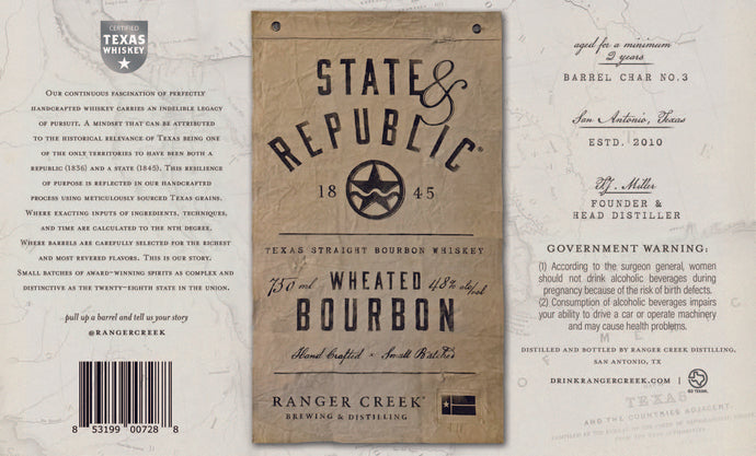 State & Republic Texas Straight Wheated Bourbon Whiskey