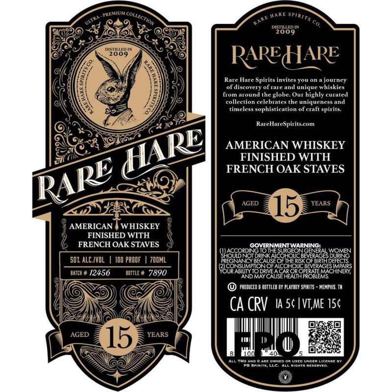 Load image into Gallery viewer, Rare Hare 15 Year Old Whiskey Finished With French Oak Staves - Main Street Liquor
