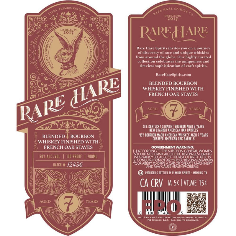 Load image into Gallery viewer, Rare Hare 7 Year Old Bourbon Finished with French Oak Staves - Main Street Liquor
