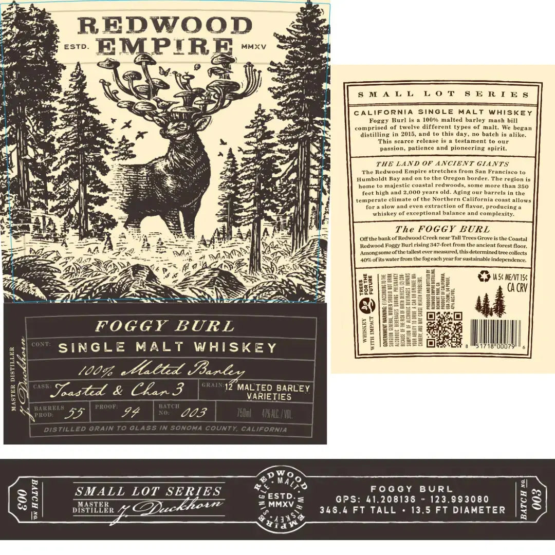 Redwood Empire Foggy Burl Toasted & Char 3 - Small Lot Series - Main Street Liquor