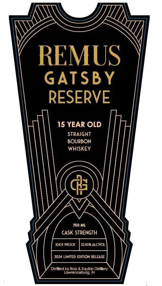 Remus Gatsby Reserve 15 year Old 2024 Edition 104.9 Proof - Main Street Liquor