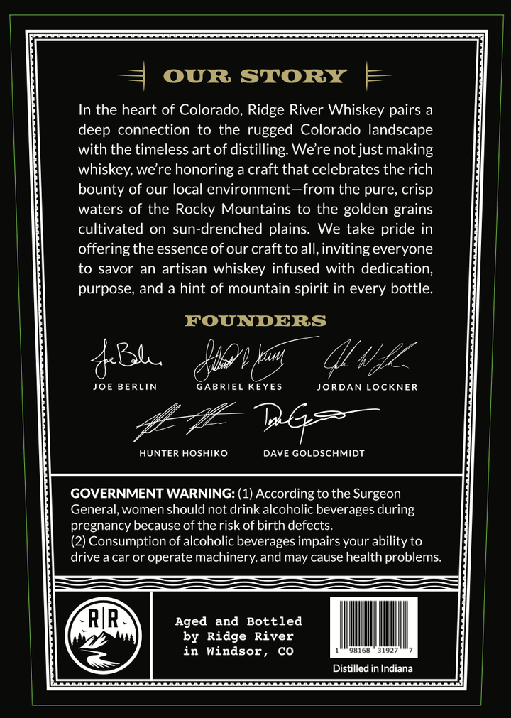 Ridge River Barrel Proof Bourbon Whiskey - Main Street Liquor