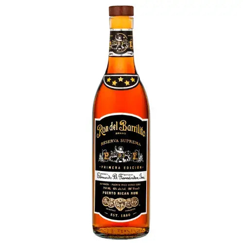 Ron Del Barrilito Five Stars Reserva Suprema Rum 750mL - Main Street Liquor
