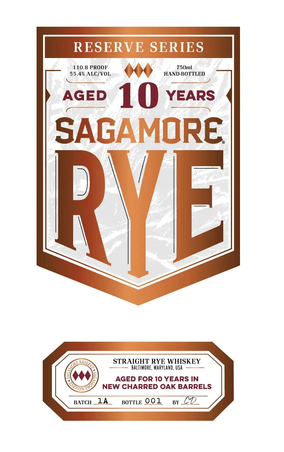 Sagamore Spirit Reserve Series 10 Year Old Straight Rye Whiskey - Main Street Liquor